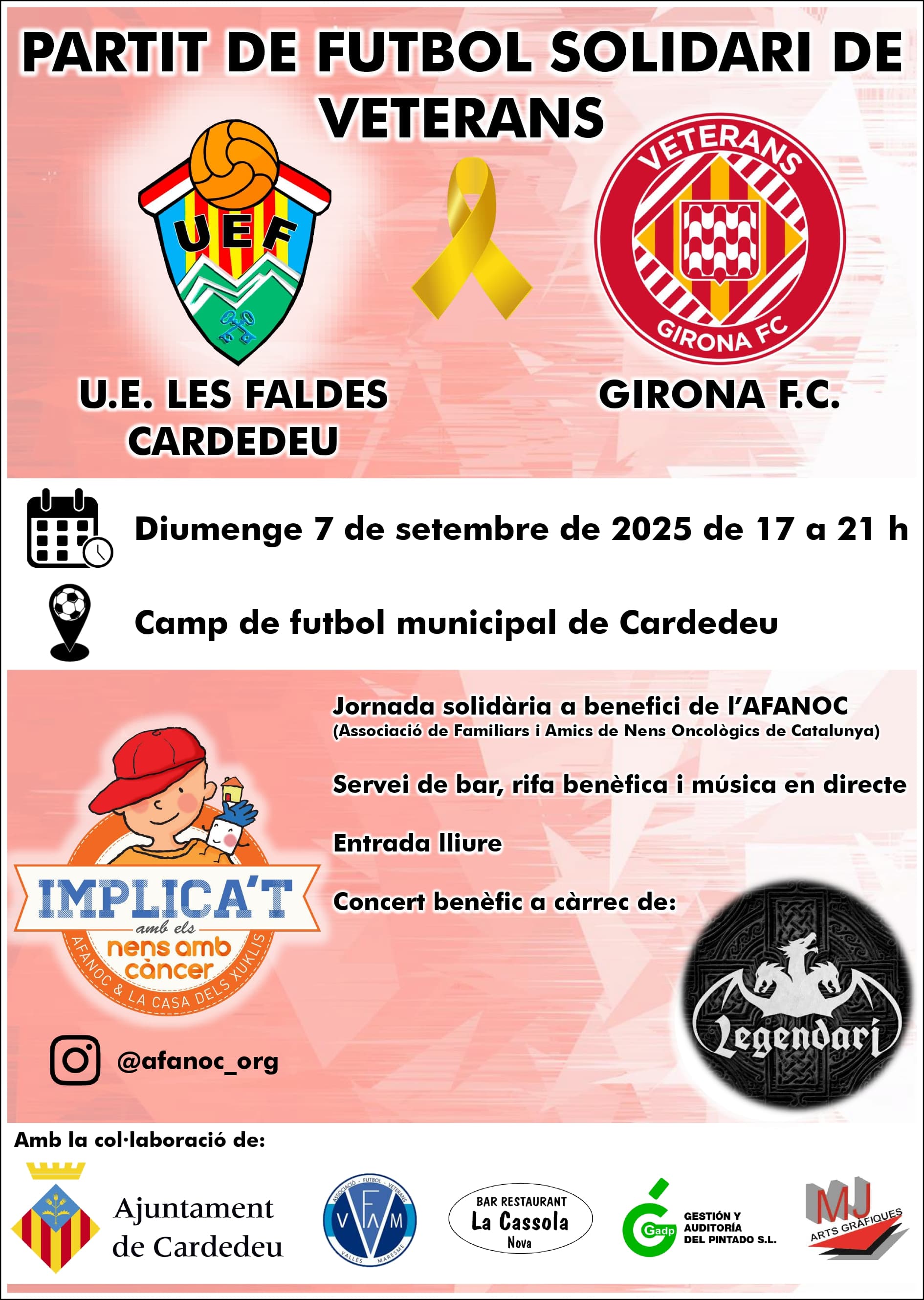 PARTIT DE FUTBOL SOLIDARI DE VETERANS 
