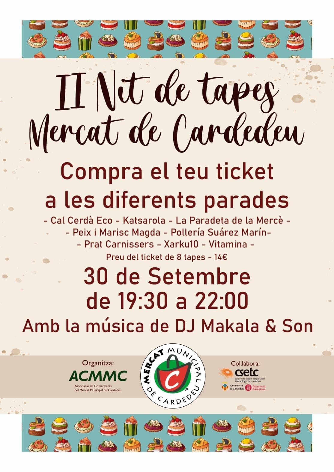 Nit de tapes al Mercat Municipal de Cardedeu