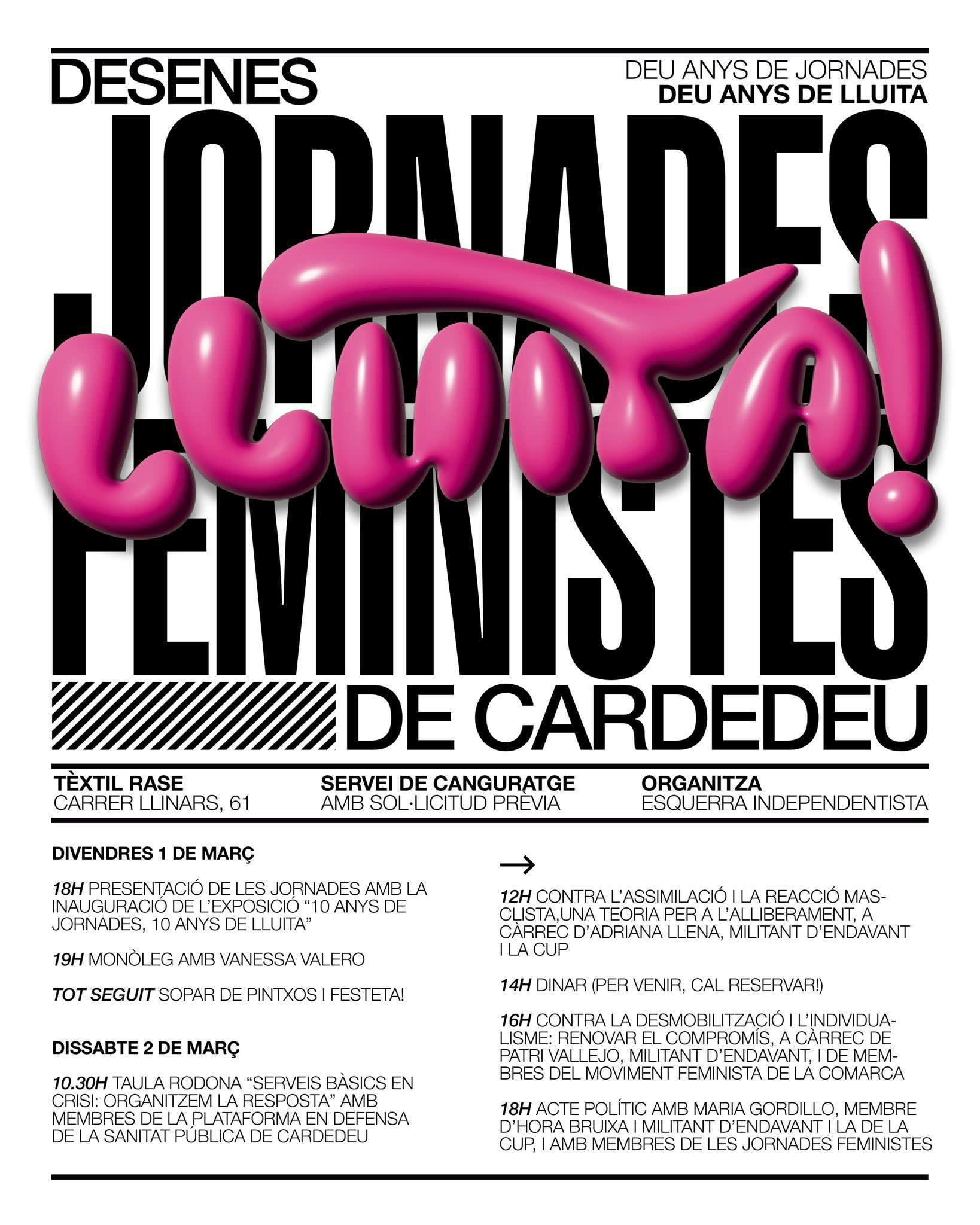 X Jornades Feministes de Cardedeu